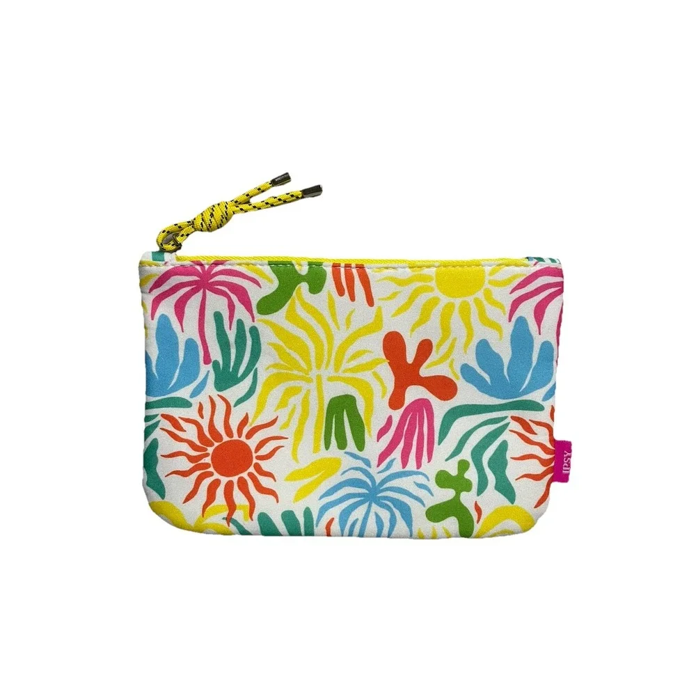 IPSY Glam Bag Makeup Cosmetic Bag Yellow June 2024